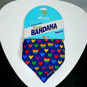 Doghaus Whimsy Collection Reversible Design Dog Bandana Collar Size Medium